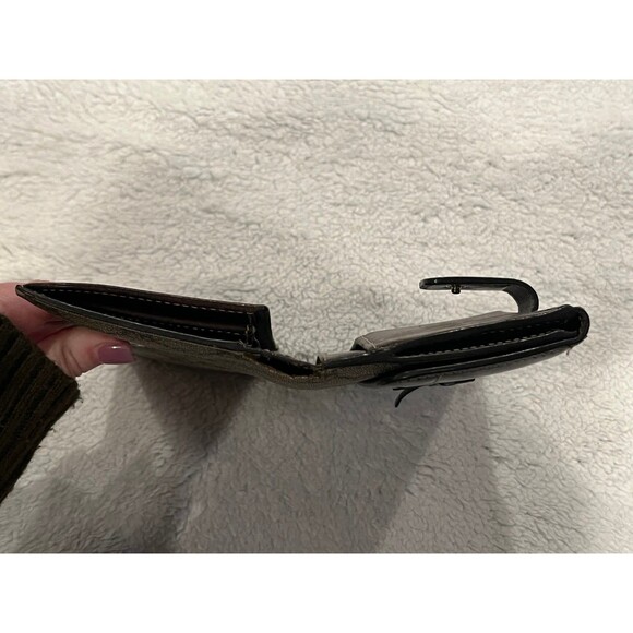 Gucci Long Wallet GG Canvas Brown Leather Patent Leather with Box Authenticated - Picture 8 of 12